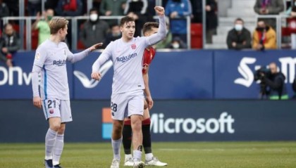 儿童巴萨儿童拼了进球并最佳，但还不够